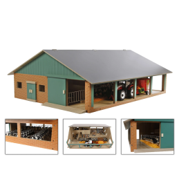 Establo con sala de ordeño - escala 1:32 Establo con sala de ordeño - escala 1:32