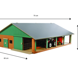Establo con sala de ordeño - escala 1:32 Establo con sala de ordeño - escala 1:32