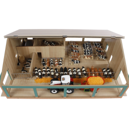 Establo con sala de ordeño - escala 1:32 Establo con sala de ordeño - escala 1:32