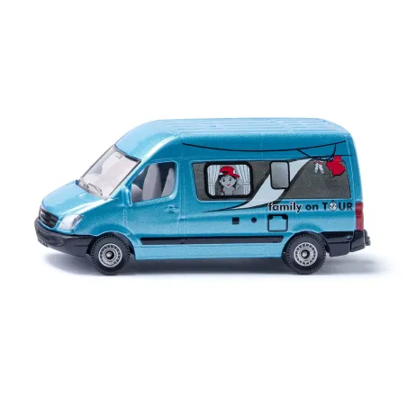 Autocaravana de juguete Siku en miniatura de metal y plástico para niños