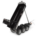 Remolque Joskin Trans-KTP 27/65 negro a escala 1:32 en metal y plástico para coleccionismo agrícola.