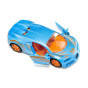 Coche de juguete Bugatti Chiron en miniatura de metal con puertas que se abren