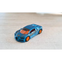 Coche de juguete Bugatti Chiron en miniatura de metal con puertas que se abren