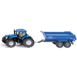 New Holland con remolque Krampe
