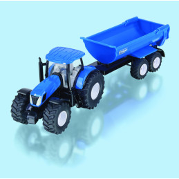 New Holland con remolque Krampe