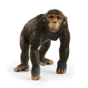 Figura de juguete de chimpancé Schleich pintada a mano para niños y coleccionistas