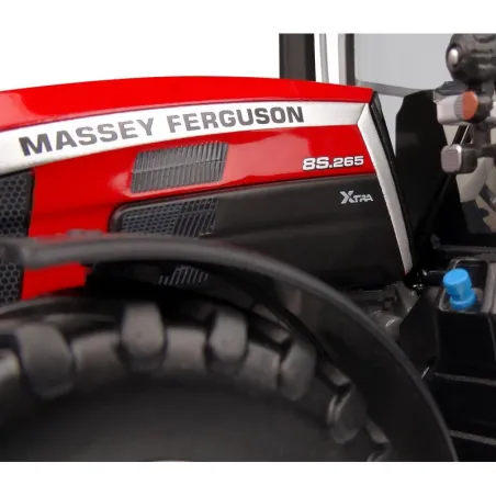 Réplica a escala 1:32 del tractor Massey Ferguson 8S.265 Xtra para coleccionistas.