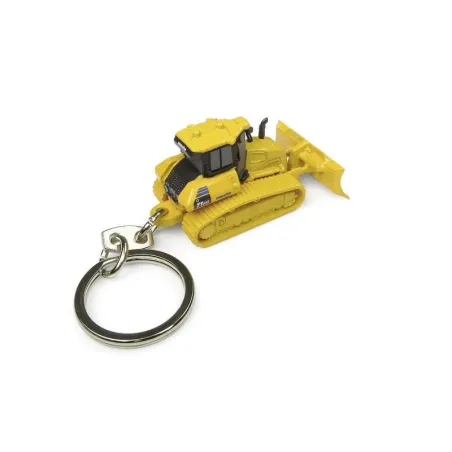 Réplica a escala del tractor de cadenas Komatsu D71PXi en metal y plástico para coleccionistas.