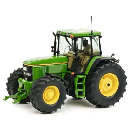 Tractor John Deere 7700 a escala 1:32 de Schuco, miniatura de colección con detalles de alta precisión.