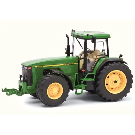 Tractor en miniatura John Deere 8400 de Schuco para coleccionistas de modelismo agrícola.