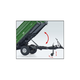 Remolque Brantner E 6035 de un solo eje