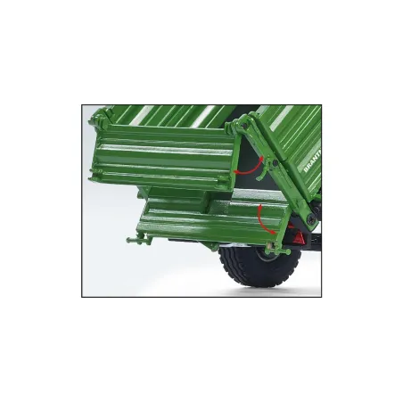 Remolque agrícola Brantner E 6035 a escala 1:32 de metal para coleccionismo y maquetas de granjas.