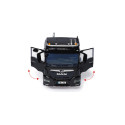 Camión MAN TGS 18.510 4x4 BL Negro de Wiking a escala 1:32, maqueta de metal y plástico para modelismo.
