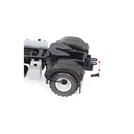 Réplica a escala 1:32 del camión MAN TGS 18.510 4x4 BL rojo de Wiking.
