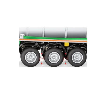 Réplica a escala del remolque cisterna Kotte Garant TSA 30.000 negro de Wiking para modelismo agrícola.