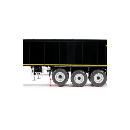 Remolque Krampe SB II 30/1070 rojo a escala 1:32 de WIKING con cinta transportadora para coleccionistas.