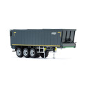 Remolque Krampe SB II 30/1070 gris oscuro de WIKING a escala 1:32 con cinta transportadora