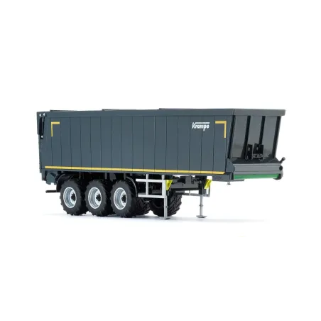 Remolque Krampe SB II 30/1070 gris oscuro de WIKING a escala 1:32 con cinta transportadora