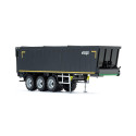 Remolque Krampe SB II 30/1070 Wiking a escala 1:32 negro para coleccionistas y dioramas agrícolas.