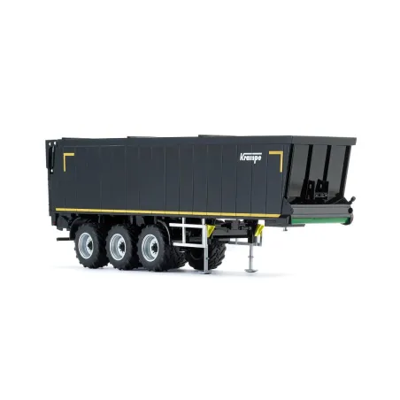 Remolque Krampe SB II 30/1070 Wiking a escala 1:32 negro para coleccionistas y dioramas agrícolas.