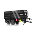Miniatura de remolque Krampe Big Body 650 a escala 1:32 con orugas y extensión de ensilaje para diorama.