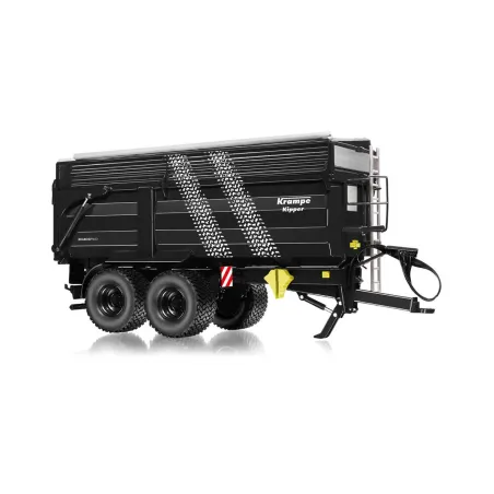 Miniatura de remolque Krampe Big Body 650 a escala 1:32 con orugas y extensión de ensilaje para diorama.