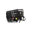 Remolque Krampe Big Body 650 a escala 1:32 con orugas de neumáticos y extensión de ensilaje para diorama.