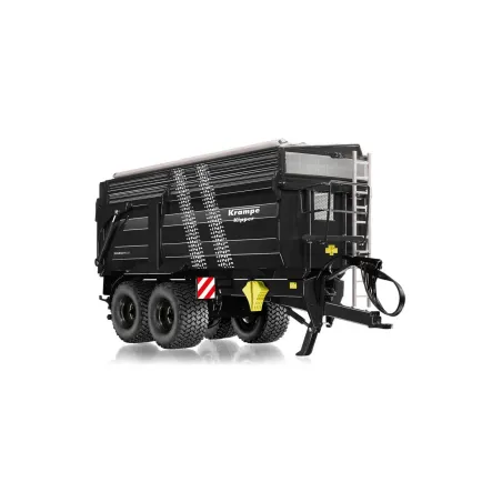 Remolque Krampe Big Body 650 a escala 1:32 con orugas de neumáticos y extensión de ensilaje para diorama.