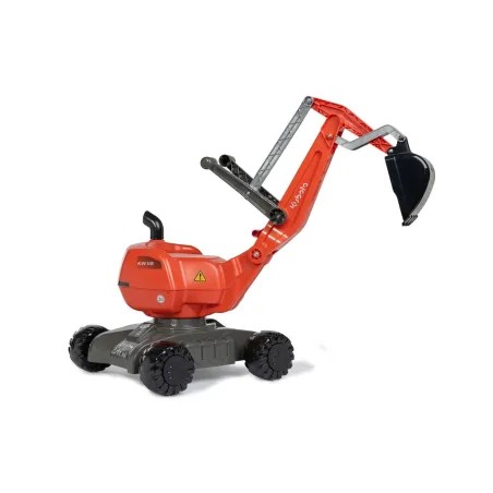 Excavadora de juguete rollyDigger KUBOTA con brazo móvil y pala articulada para niños de 3 a 5 años.