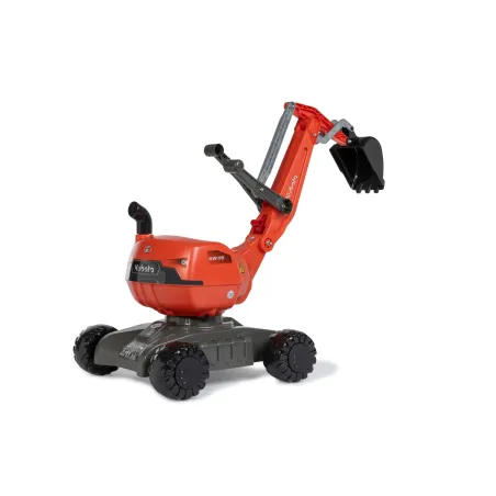 Excavadora de juguete rollyDigger KUBOTA con brazo móvil y pala articulada para niños de 3 a 5 años.