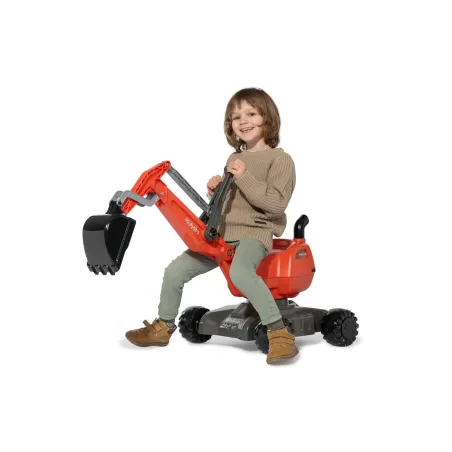 Excavadora de juguete rollyDigger KUBOTA con brazo móvil y pala articulada para niños de 3 a 5 años.