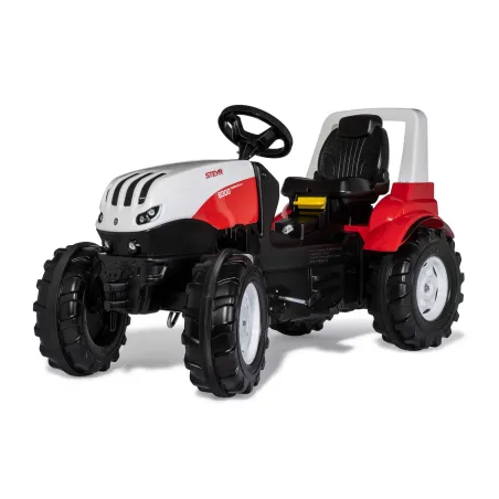 Tractor de pedales para niños Steyr 6300 Terrus CVT de Rolly Toys, juguete agrícola ergonómico.