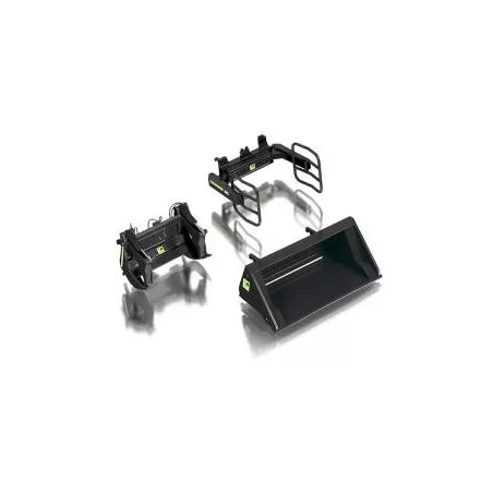 herramientas para pala delantera Set en negro escala 1:32
