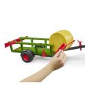 Recolector de pacas Bruder escala 1:16 con tres pacas redondas de juguete