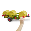 Recolector de pacas Bruder escala 1:16 con tres pacas redondas de juguete