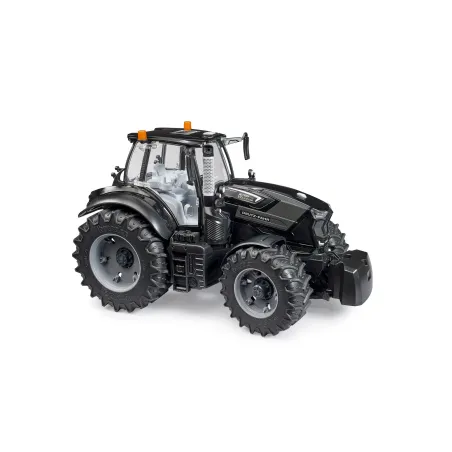 Tractor de juguete negro Deutz-Fahr 8280 TTV Warrior a escala 1:16 con cabina accesible.