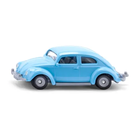 Réplica de metal del clásico Volkswagen Beetle Ovali de Siku con neumáticos de caucho para coleccionistas.