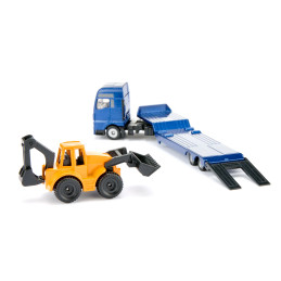 Camión MAN con retroexcavadora