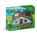Parque de juegos Schleich Hora de aventuras para cachorros con figuras de perritos, rampa y obstáculos.