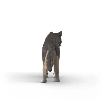 Figura de lobo americano de juguete Schleich con detalles realistas para coleccionistas y niños.