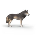 Figura de lobo americano de juguete Schleich con detalles realistas para coleccionistas y niños.
