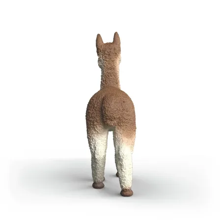 Figura de alpaca de juguete Schleich pintada a mano para coleccionistas y niños.