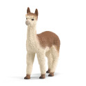 Figura de alpaca de juguete Schleich pintada a mano para coleccionistas y niños.
