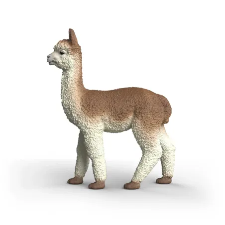 Figura de alpaca de juguete Schleich pintada a mano para coleccionistas y niños.