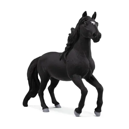 Figura de caballo lusitano de Schleich pintada a mano en pose dinámica