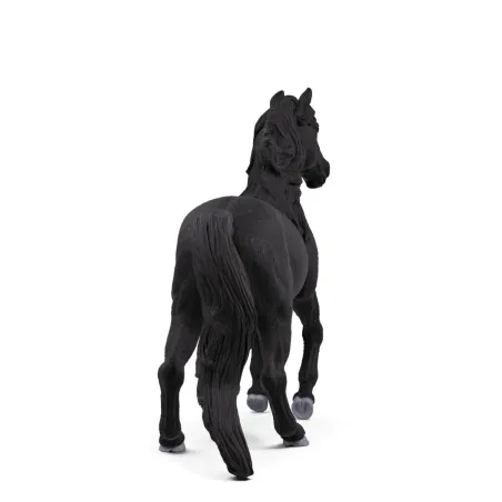 Figura de juguete de caballo lusitano Schleich pintado a mano en pose dinámica