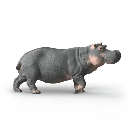 Figura de juguete de hipopótamo Schleich realista para juego educativo infantil