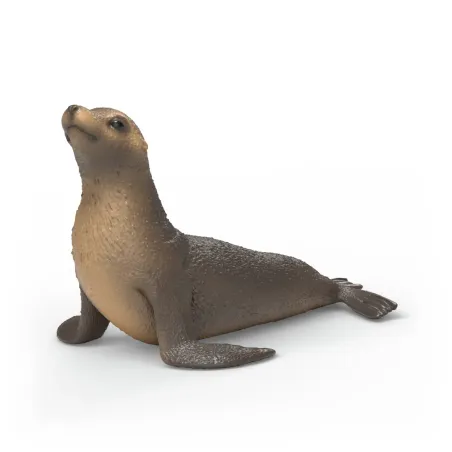 Figura de juguete de león marino Schleich pintada a mano para colección y juego educativo.