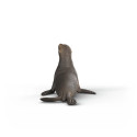 Figura de juguete de león marino de Schleich pintada a mano con detalles realistas para juego educativo.