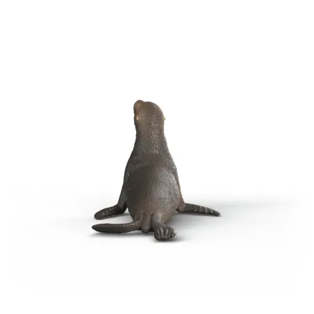 Figura de juguete de león marino de Schleich pintada a mano con detalles realistas para juego educativo.